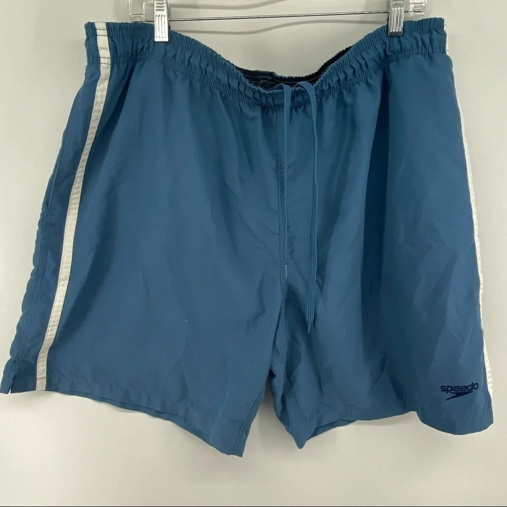 Speedo Sz XL Blue Shorts Swim Trunks